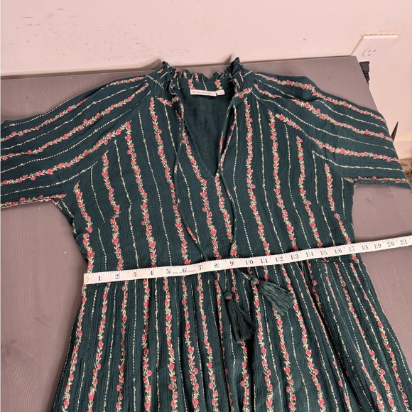 Roller Rabbit Garnet Mateaus Dark Green Stripe Cotton Dress - Picture 10 of 11